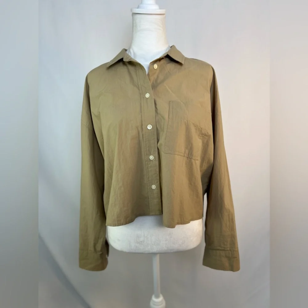 NEW / madewell cropped shirt